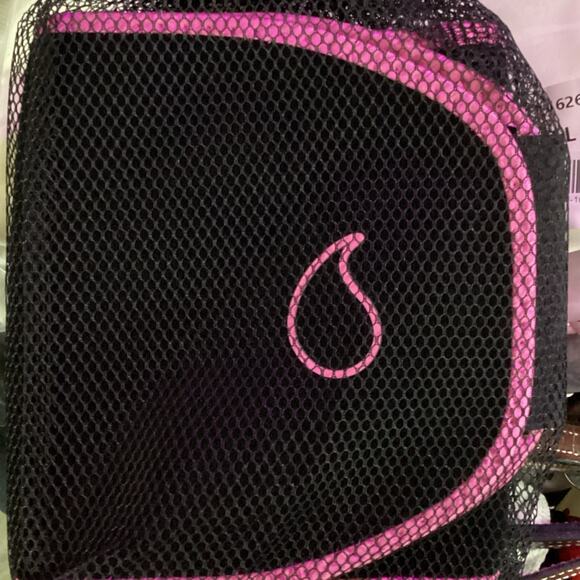 Sweet Sweat Waist Trimmer Band (Women & Men) - Trainer Belt - Black Pink Size M - Picture 1 of 3